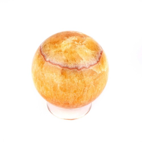 Orangencalcit kugel mm - Ø,