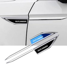 Für Mitsubishi Outlander Zubehör Kotflügel Abzeichen Aufkleber Logo Side Embleme