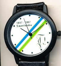 Studentica Armbanduhr mit Farben und Zirkel der KDStV Sauerlandia Münster im CV