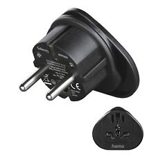 Hama Travel Plug Reisestecker Reiseadapter Steckdose Typ E+F Universal Europa SW