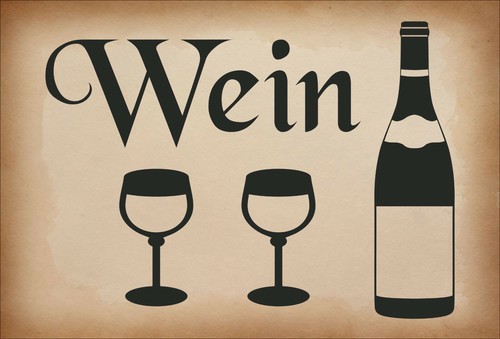Dekoschild wein weinflasche - dekoschild,