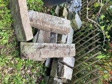 Granit Palisaden grau Einfassung lang/kurz