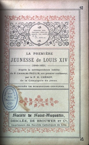 Première jeunesse louis - première, de