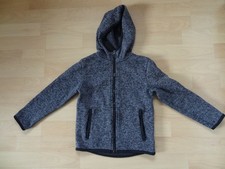 Fleecejacke grau H&M Gr. 110/116 Kapuze