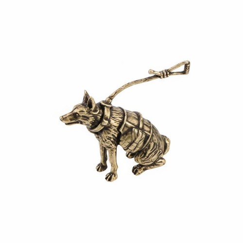 Messing schäferhund figur - schäferhund,