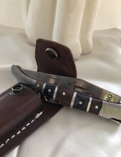 Edles Klappmesser +Korkenzieher “Laguiole R. David” No. 440 21,6cm Vintage Leder