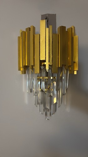 Wandlampe kristall gold fera - wandlampe,