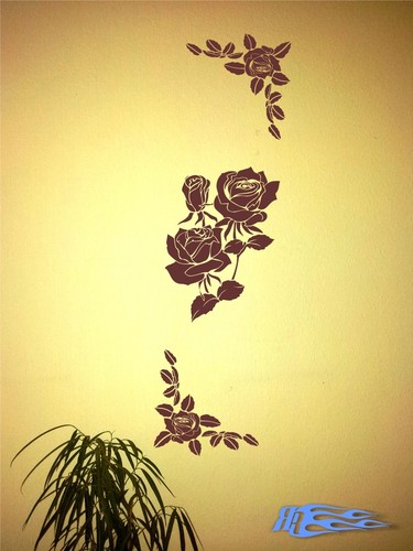 Wandtattoo rose blume oracal - rose,