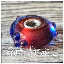 ??? TROLLBEAD Blaue Blumen mit Knospen / Noppen ???