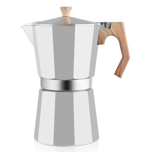 Aluminum moka pot cup - moka, pot,