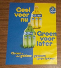 Seltene Werbung CHIQUITA BANANEN - Gelb für jetzt - Grün für später 2025