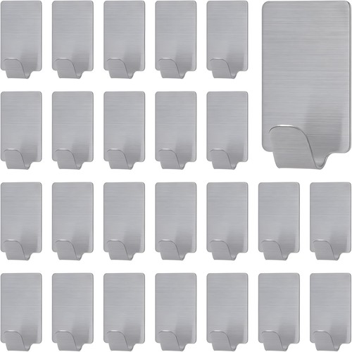24pcs adhesive hook stainless - 24pcs,