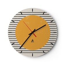 Modern Wanduhr 40x40cm Rund
