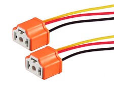 H4 Stecker Satz Adapter Kabelsatz Lampenfassung Sockel Umbau Keramik