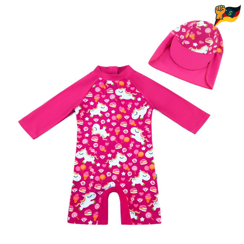 Baby badeanzug sonnenhut - sonnenhut, upf