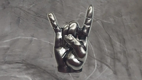 Pin rockhand rock hand heavy - rock,