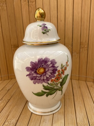 Deckelvase handbemalt mpm - deckelvase,