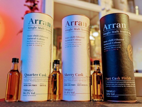 Whisky sample tasting - whisky, set
