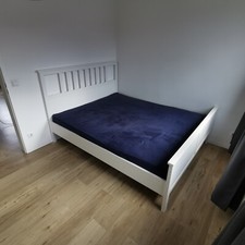 Ikea Bett Hemnes in Weiß 160 x 200 cm, 