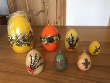 Vintage Eierkerzen Handarbeit