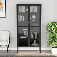 vidaXL Vitrine Anthrazit