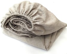 100% Leinen Spannbettlaken