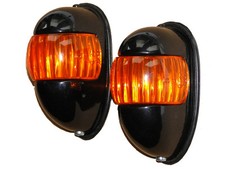 1 Paar Blinker mit Stahlgehäuse für Oldtimer - Traktor Blinkanlage