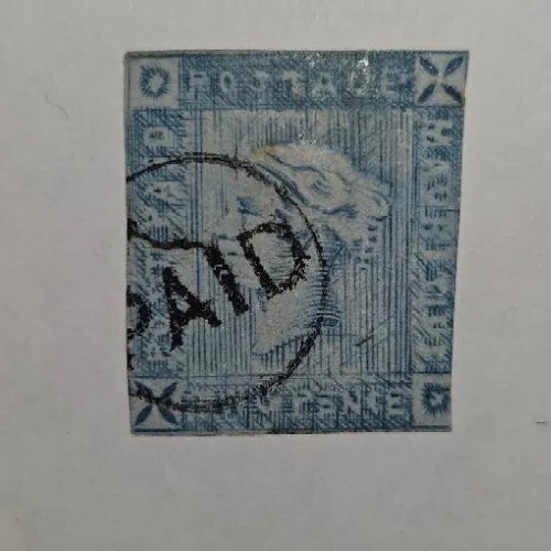 Briefmarke blaue mauritius - briefmarke,