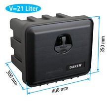 LKW Staubox Daken Just 400 Werkzeugkasten 400x350x300mm, Staukasten Daken J021