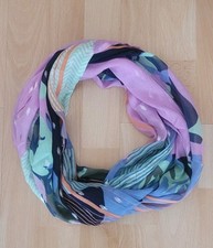 CECIL Loop Schal weiß/grün/oliv/blau/dunkelblau/rosa/orange/silber, ca. 52x78 cm