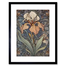 Jugendstil Stil Iris Blüte