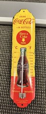 Vintage Coca-Cola Thermometer – Retro Deko – ca. 7 x 29 cm