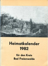 Heimatkalender Kreis Bad Freienwalde 1982, Oderbruch, Brandenburg