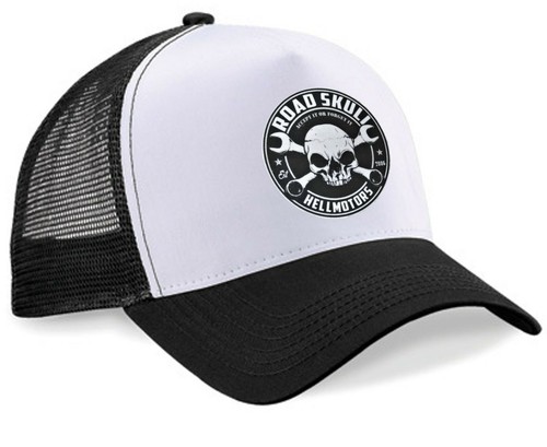 Road skull trucker mesh cap - trucker,