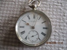 Antike Taschenuhr Silber vor