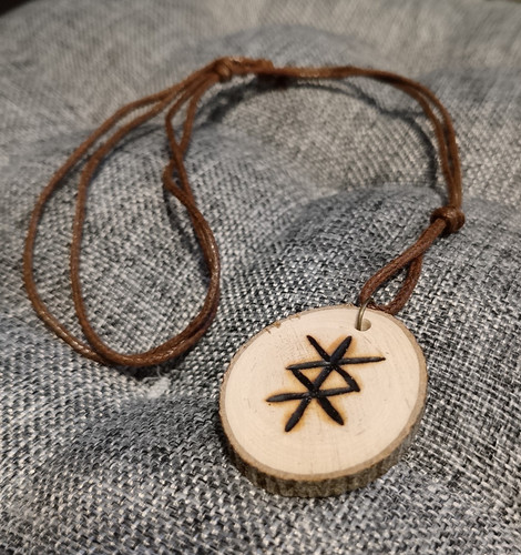 Amulett magisches symbol - amulett, auf