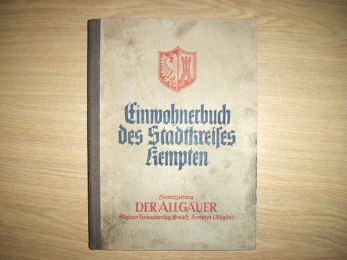Kempten einwohnerbuch des - einwohnerbuch,