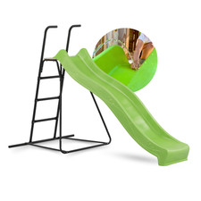 SPIELTURMKING Rutsche mit Leiter 2,30 m freihstehend Wasserrutsche Gartenrutsche