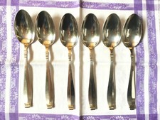 Wilkens Martin 508 Art deco 6 Vorspeiselöffel Frühstück Besteck versilbert 90