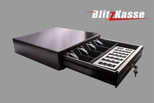 BlitzKasse 410C USB Geldfach Geldschublade 41 x41 x10 +MünzBrett über Bondrucker