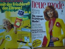 Neue Mode 72/02 w/Burda Frühling Mollige Strick Kommunion Konfirmation 70er KULT