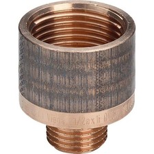 Viega Reduzierstück 322564 R 3/8 x Rp 1/2, Rotguss, rund