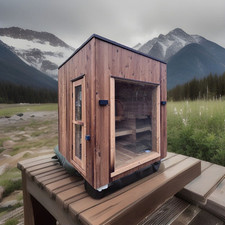 Sauna CUB 2,3x2,3х2,7 m aus