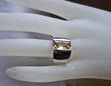 Ring mit Zitin Citrin in 925 Silber Marke Esprit Nr. 8 Sterling Gr. 57 Massiv