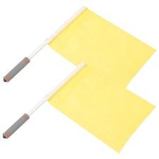 2 Pcs Schiedsrichter-Fahnen Schiedsrichterfahne Handsignalflagge