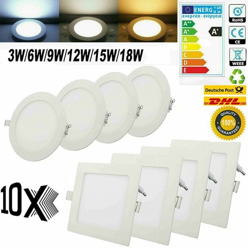 10x 18w ultraslim led panel - led,
