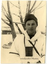 WK2, Deutscher Winteranzug in Russland, Original Vintage Foto von ca. 1940