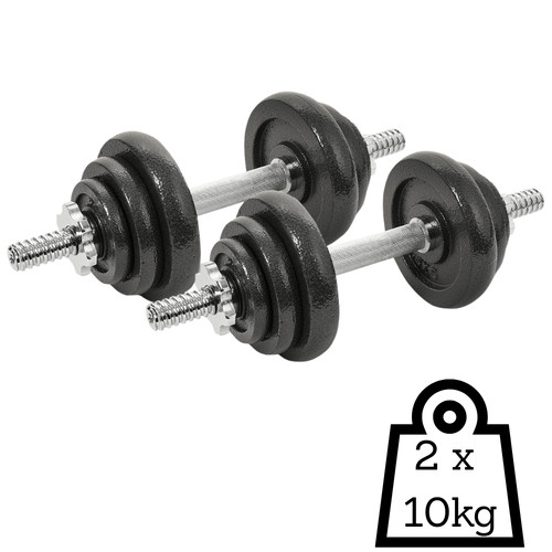 Kurzhantel 2x10 gusseisen - kurzhantel, kg