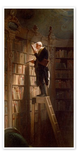 Poster der bücherwurm carl - poster,