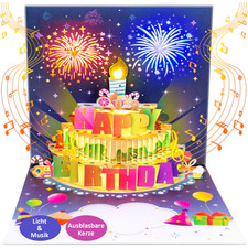Geburtstagskarte Musik Pop Up